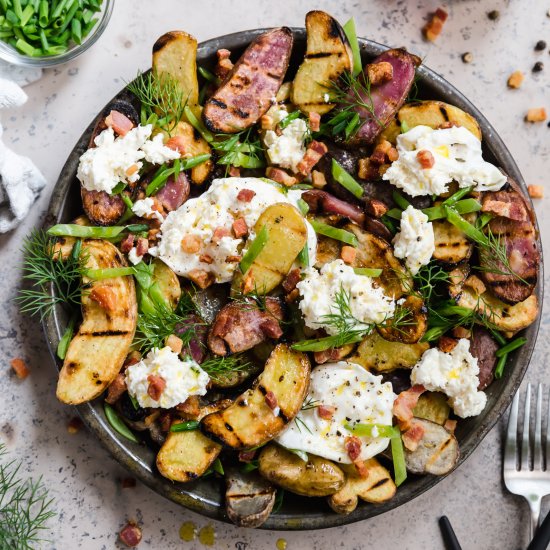 grilled potato salad