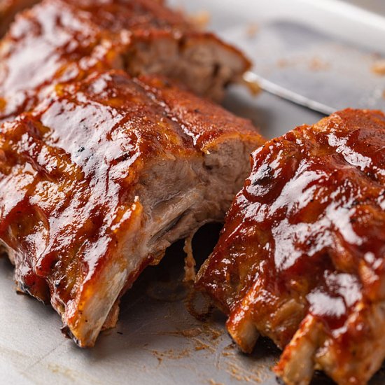 baked barbecue pork ribs