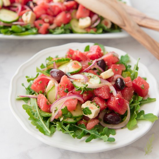 Greek Watermelon Farmer’s Salad