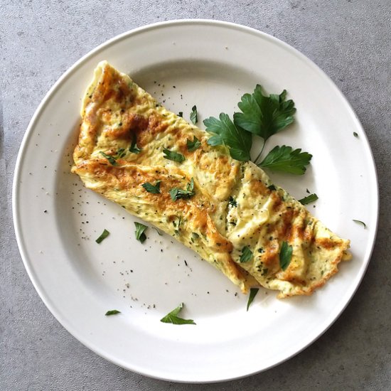 French-Style Omelette Alfredo