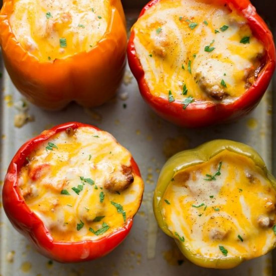 sausage stuffed peppers