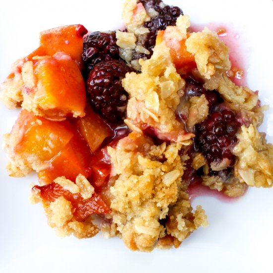 Peach Blackberry Crisp