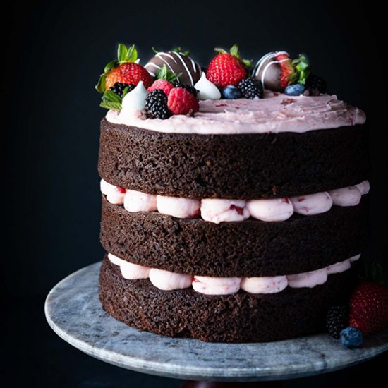 Strawberry Chocolate Cake