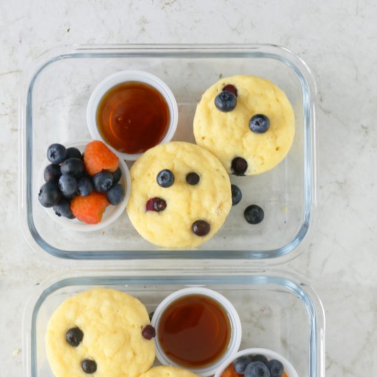 Fluffy Blueberry Pancakes muffins