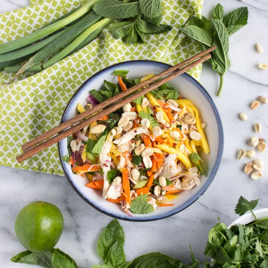 Vietnamese Mango Chicken Salad