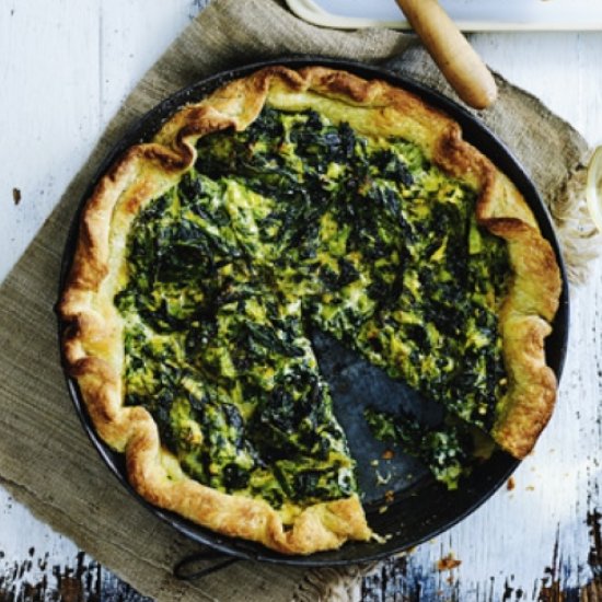 Spinach and ricotta pie