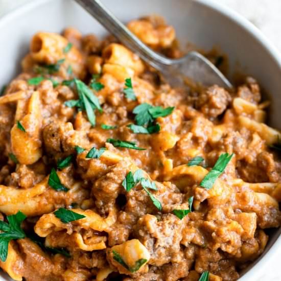 Homemade Healthy Hamburger Helper