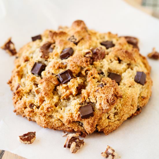 Giant Nutty Chocolate Chunk Cookie