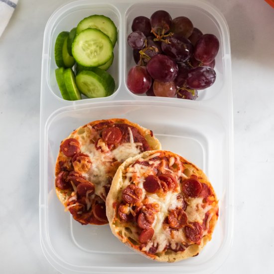 English Muffin Pizza Lunchbox Idea