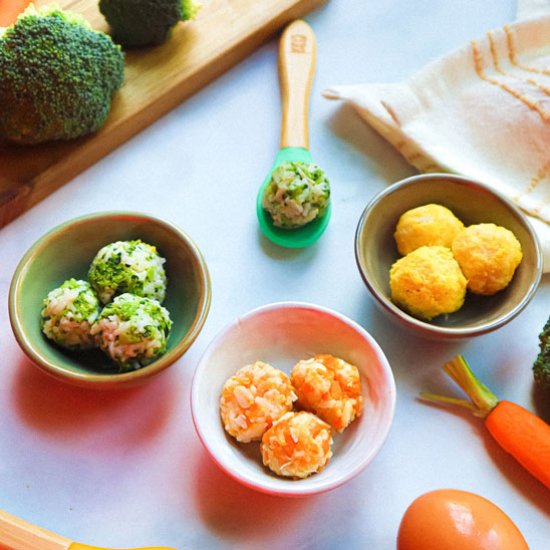 Veggie Rice Balls Baby Recipe