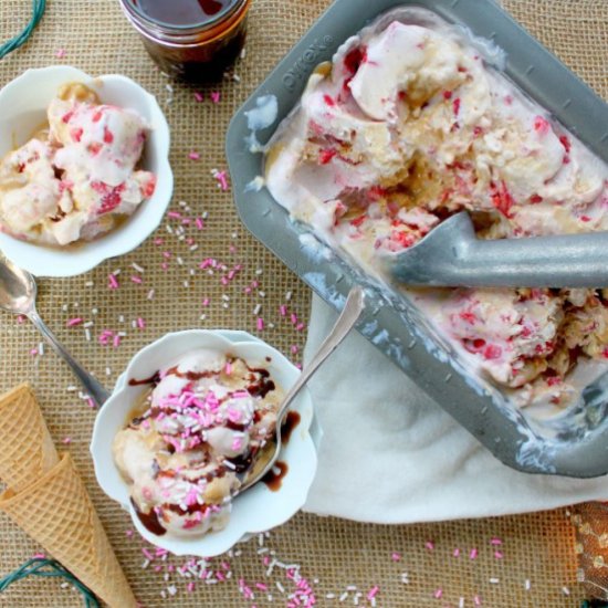 Strawberry Banana Caramel Fro-Yo