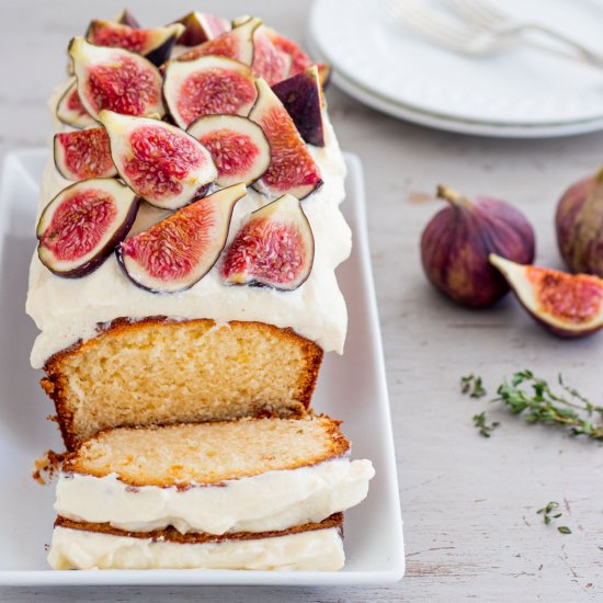 Olive oil & fig cake