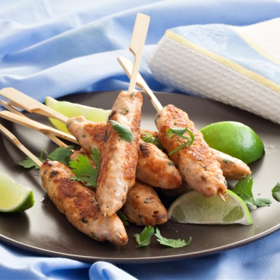 Lemongrass Salmon Skewers