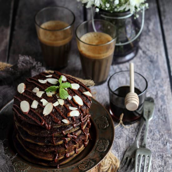 pumpkin chocochip buckwheat pancake