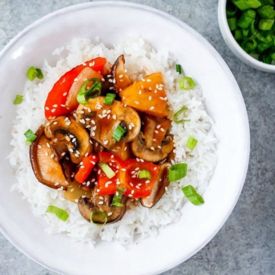 Sweet & Sour Mushrooms