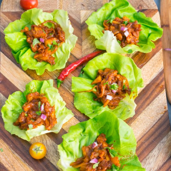 BBQ Pineapple Lettuce Wraps