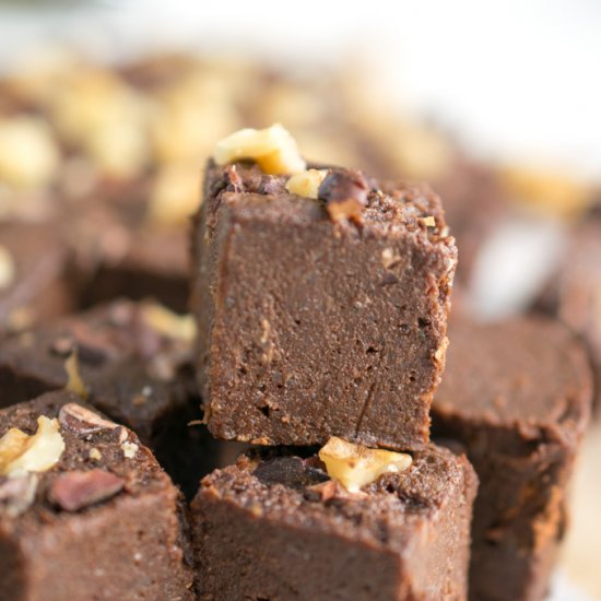 Brownie Batter Freezer Fudge