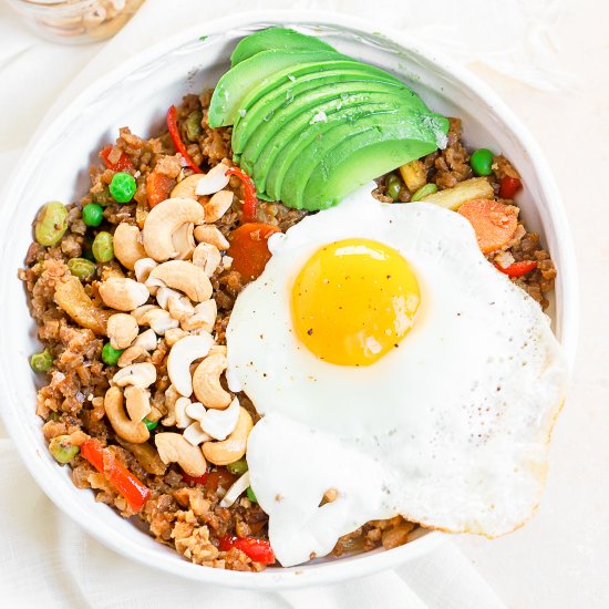 Cashew Cauliflower Fried Rice