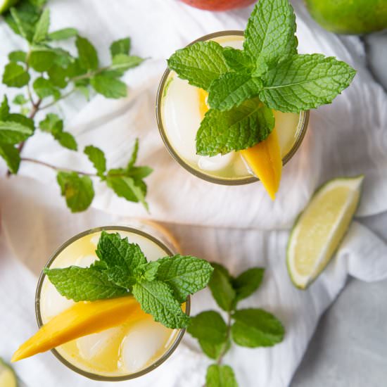 Fresh Mango Mojitos