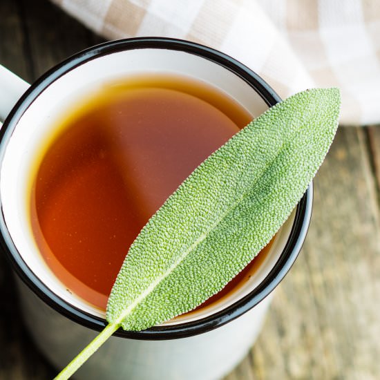 Fresh Sage Herbal Tea (Hot or Iced)