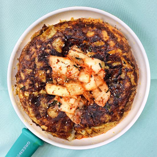 Sweet Potato Kimchi Tortilla