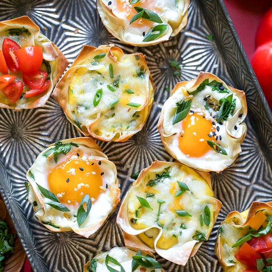 Breakfast Wonton Egg Cups