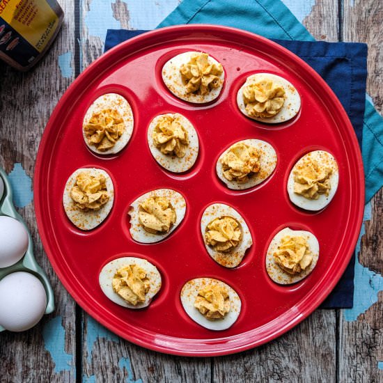 Old Bay Deviled Eggs