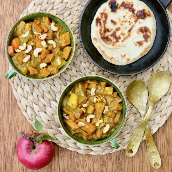 Vegan Pumpkin Curry with Apples