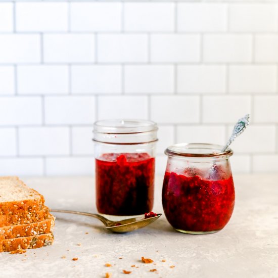 Raspberry Orange Chia Seed Jam