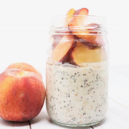 Peachy Overnight Oats