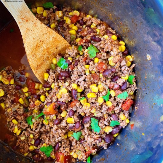 Slow Cooker TexMex Ground Meat