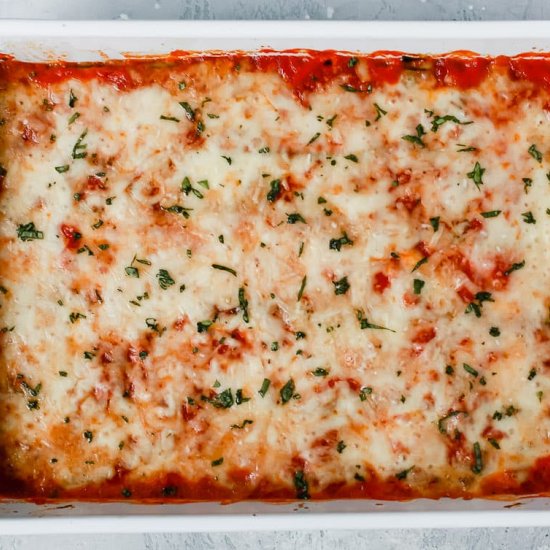 Keto Zucchini and Spinach Lasagna