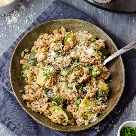 instant pot zucchini risotto