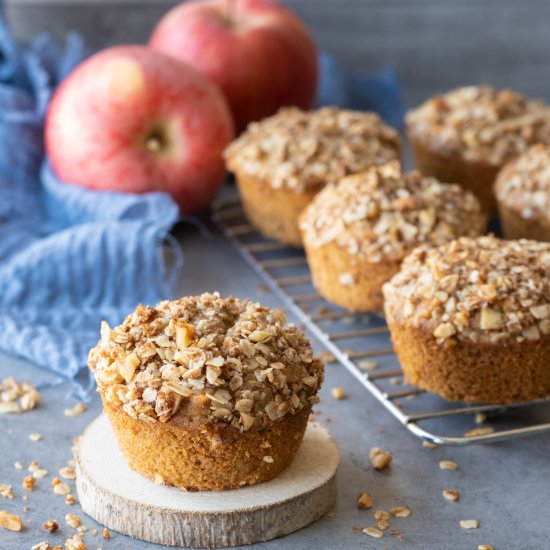 Healthy Apple Oat Muffins