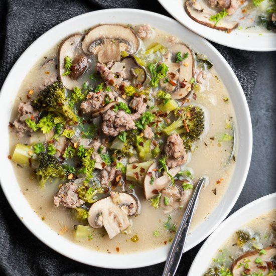 Italian Sausage & Broccoli Soup