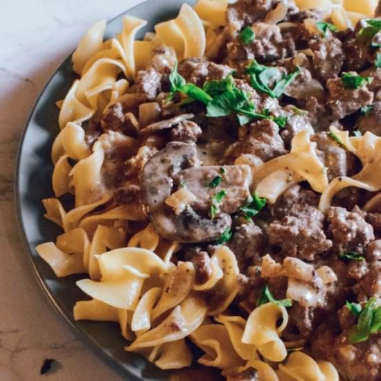 Beef Stroganoff