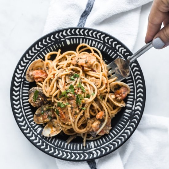 Shrimp and Clam Pasta