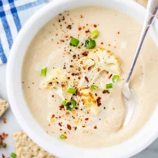 Roasted Cauliflower Soup