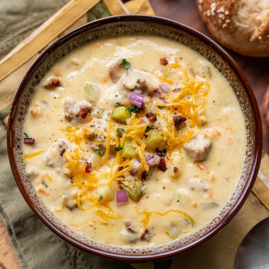 Cheeseburger Soup