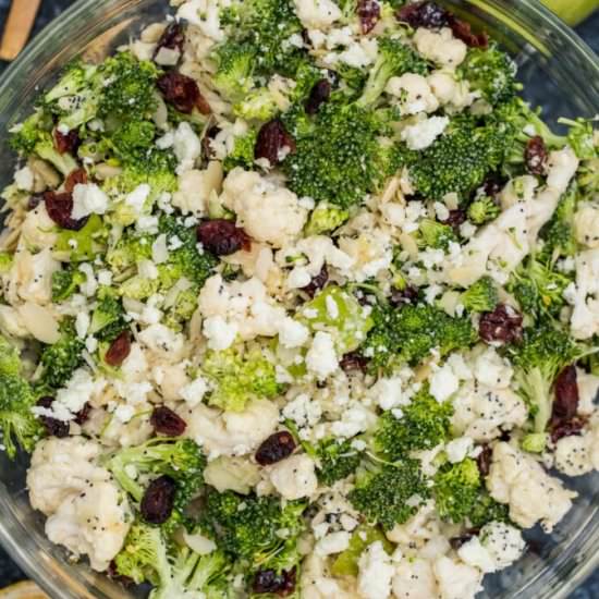 Broccoli Cauliflower Salad