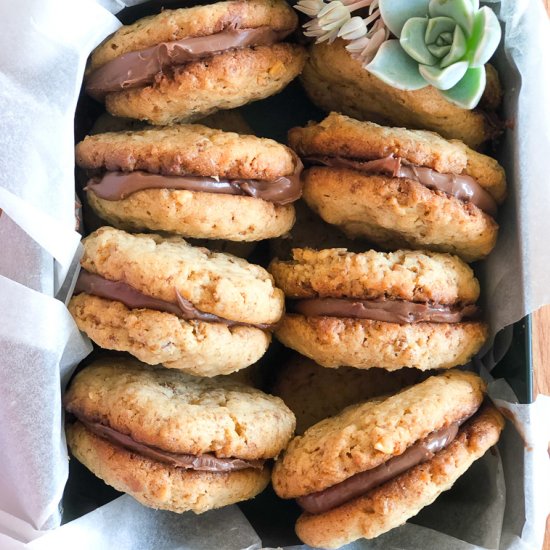 Peanut Butter and Nutella Cookies