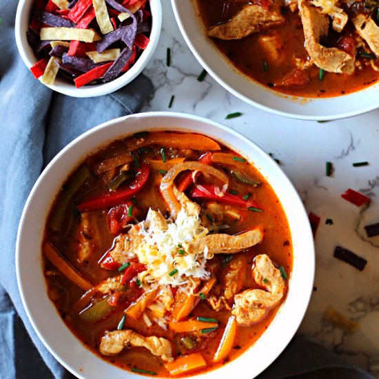 Chicken Fajita Soup