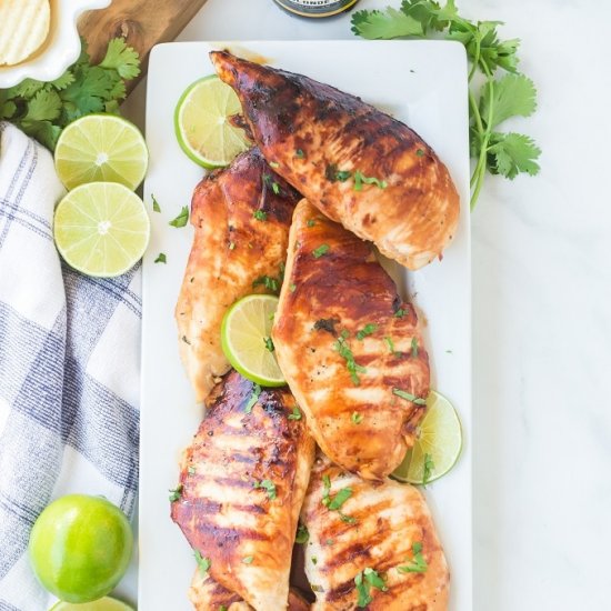 Beer Marinated Grilled Chicken