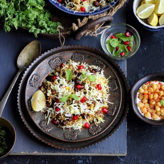 kale moti biryani