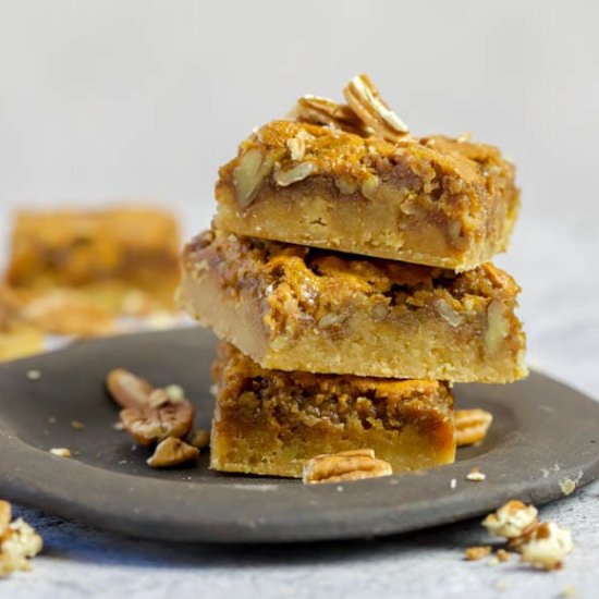 Keto Pecan Pie Bars