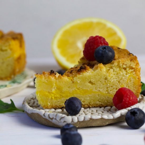 Low Carb Lemon Curd Teacake