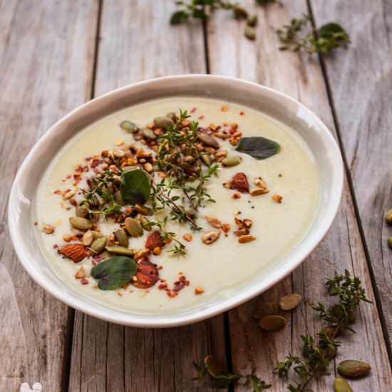 Parsnip and fennel soup