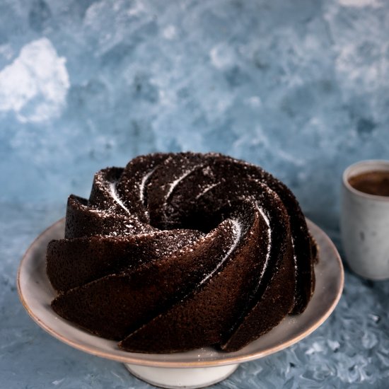 Chocolate beer bundt cake