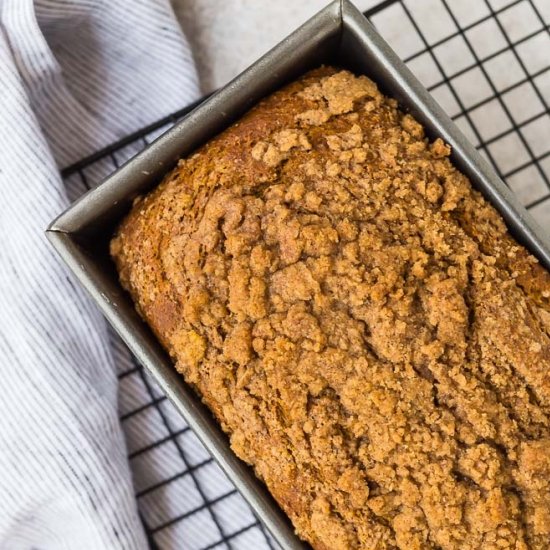 Pumpkin Streusel Bread