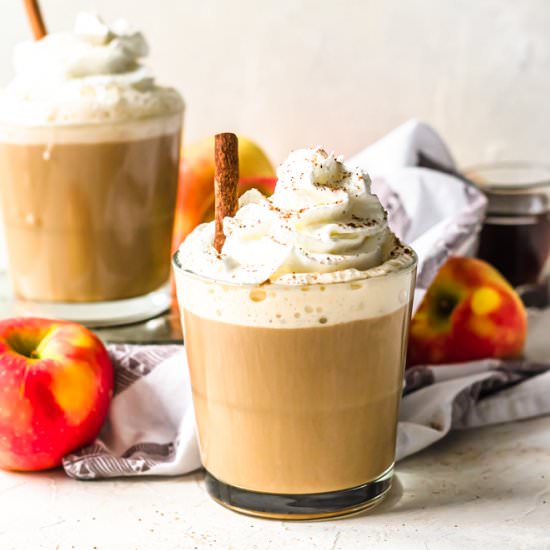 Apple cider latte